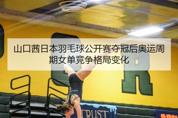 山口茜日本羽毛球公开赛夺冠后奥运周期女单竞争格局变化